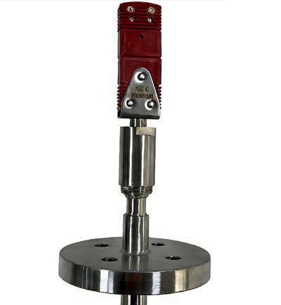 סוג C טונגסטן-רניום גבוה-צמד תרמי ואקום עם אוגן בטמפרטורה של 2000 מעלות